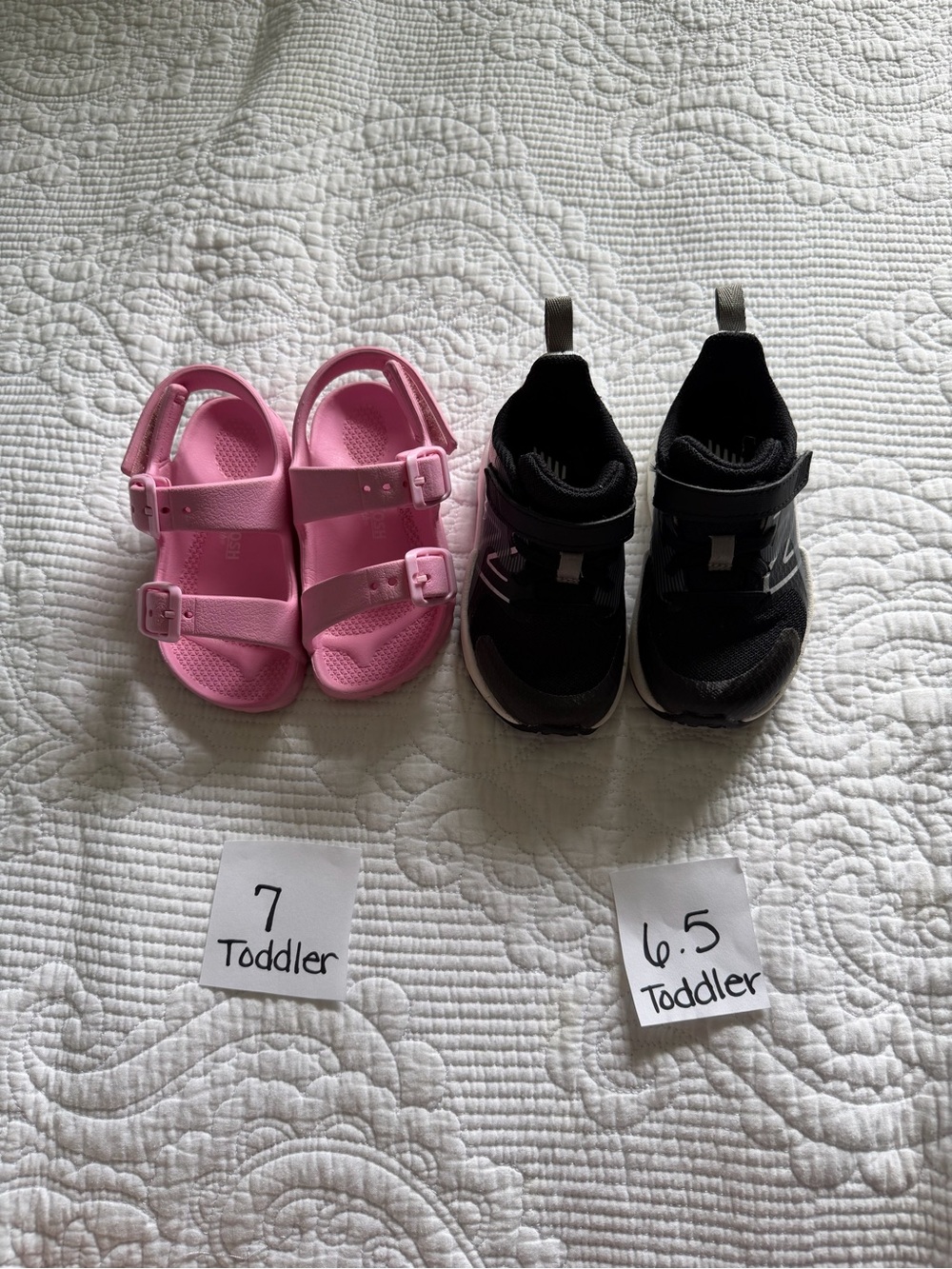 New balance toddler shoes and Oshkosh